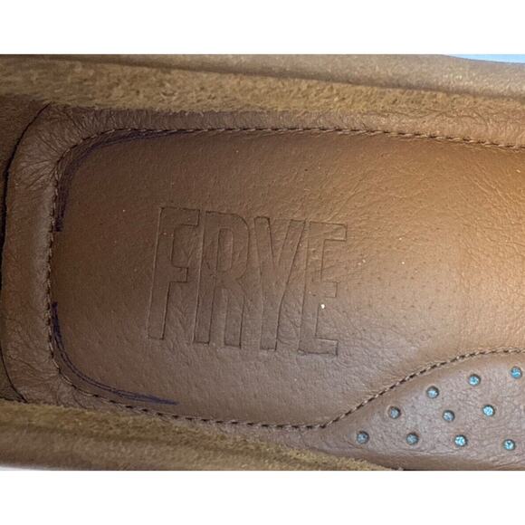 Frye Lewis Driver Loafers Mens 11 D Venetian Brown Leather Moccasin‎ Slip Ons